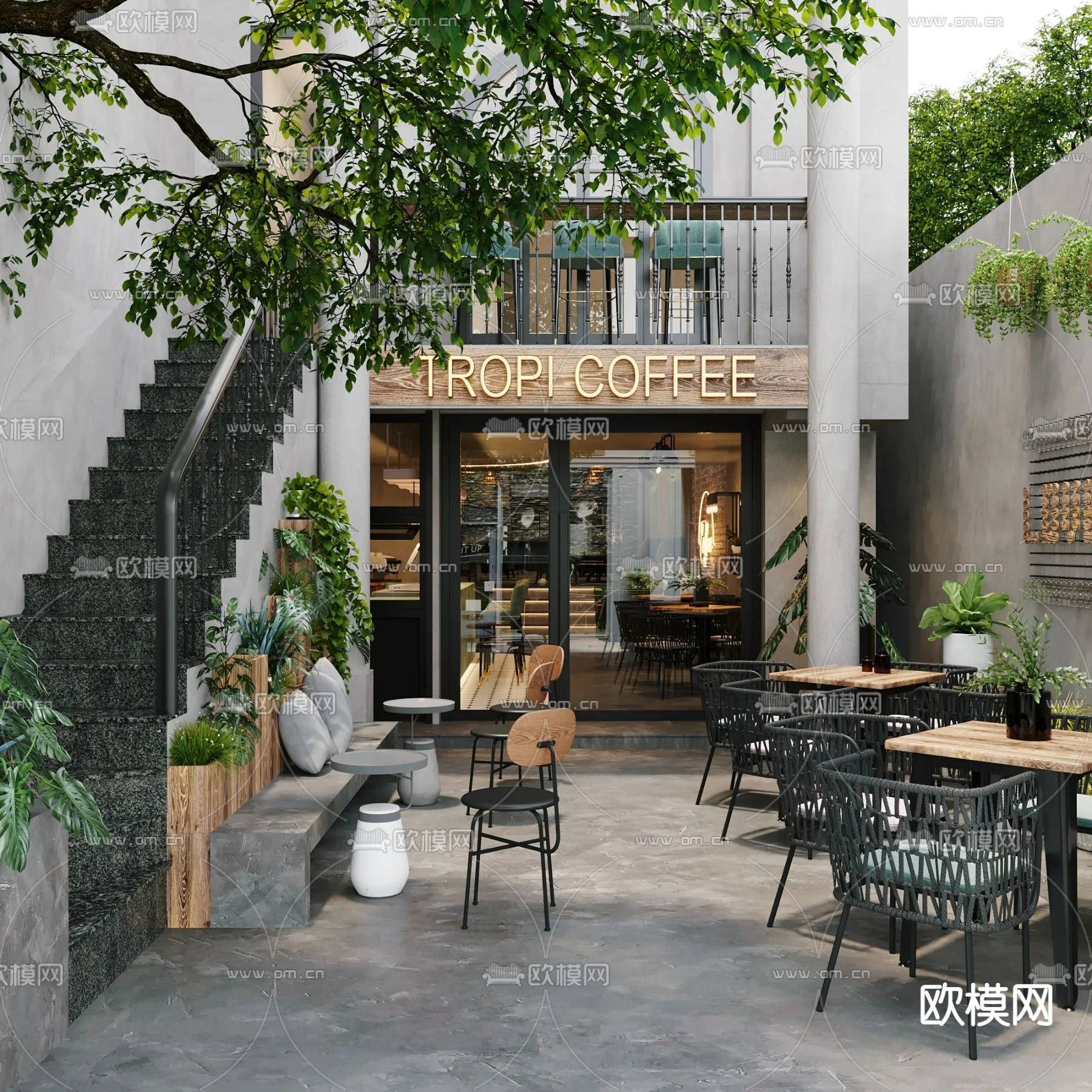 COFFEE SHOP 3D MODELS – 063 – PRO