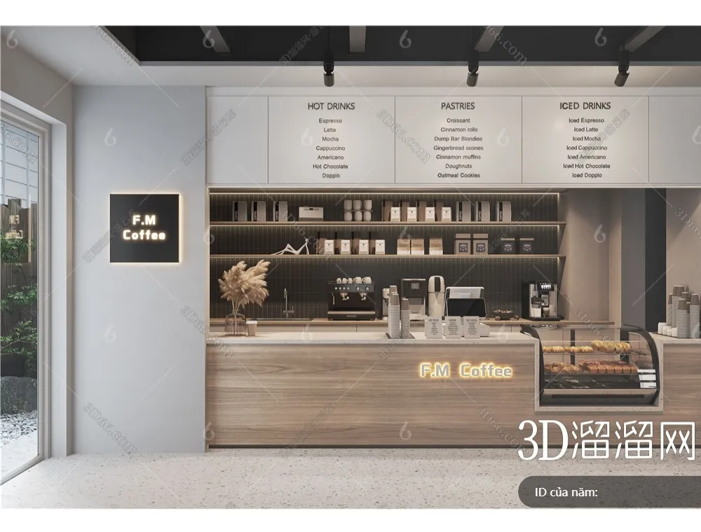 COFFEE SHOP 3D MODELS – 190 – PRO