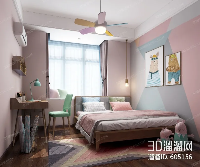 CHILDROOM – 3D SCENES – VRAY – 418