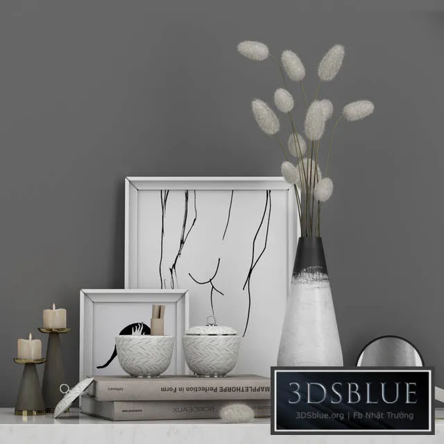 Decorative set B1 3DS Max - thumbnail 3