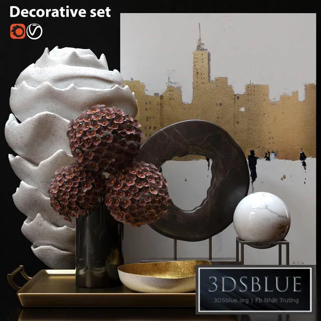 DECORATION – DECORATIVE SET – 3DSKY Models – 3037