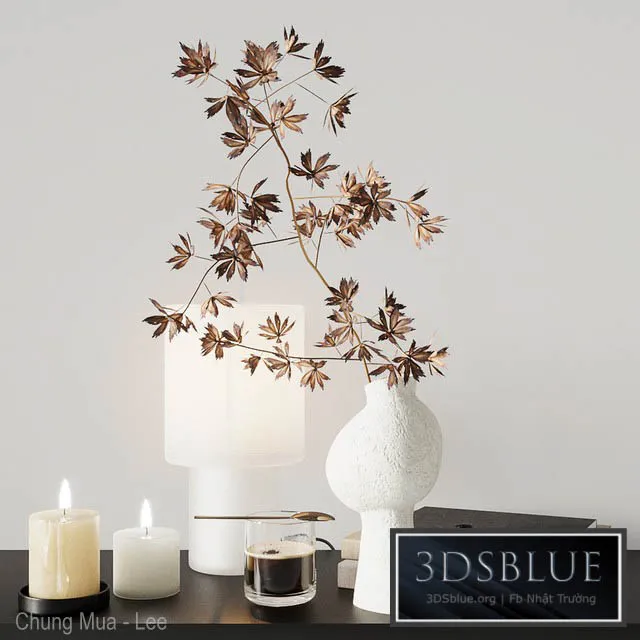 Autumn decorative set 3DS Max - thumbnail 3