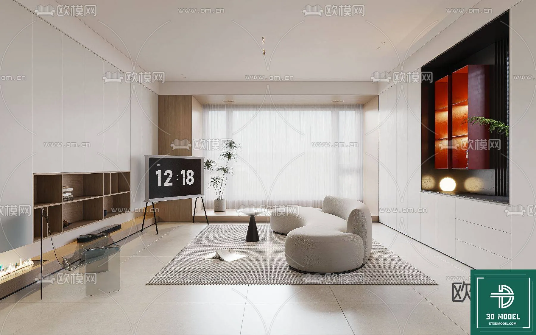 LIVING ROOM 3D SCENES – BLOCKS – 301 – PRO