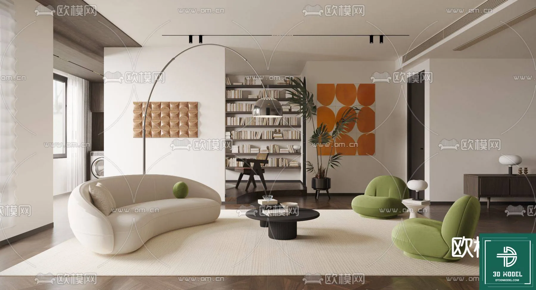 LIVING ROOM 3D SCENES – BLOCKS – 316 – PRO