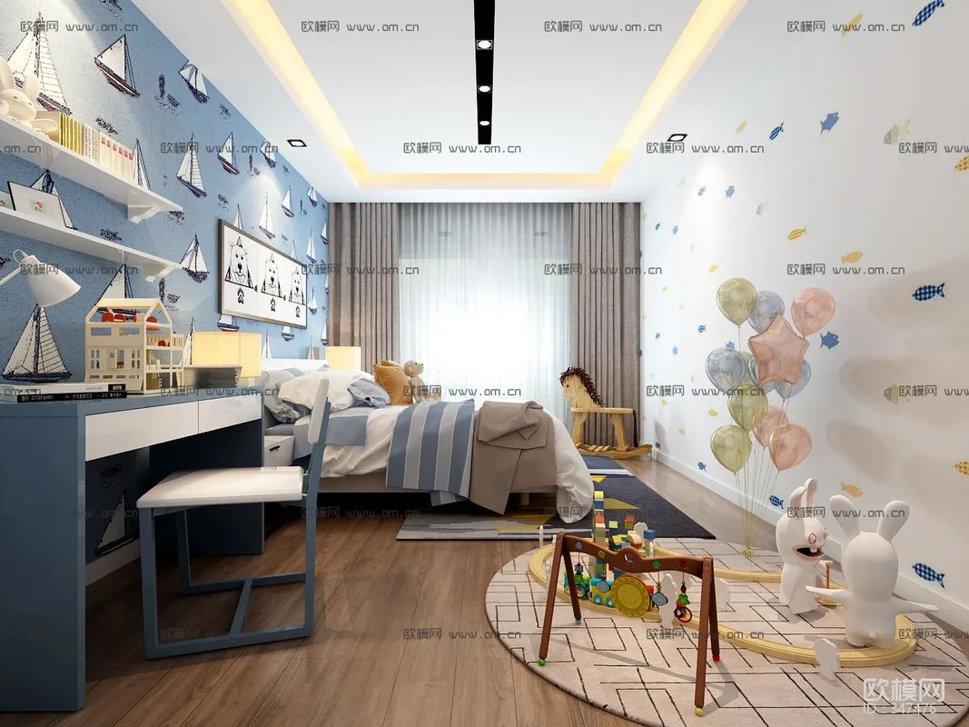 CHILDROOM – 3D SCENES – VRAY – 444