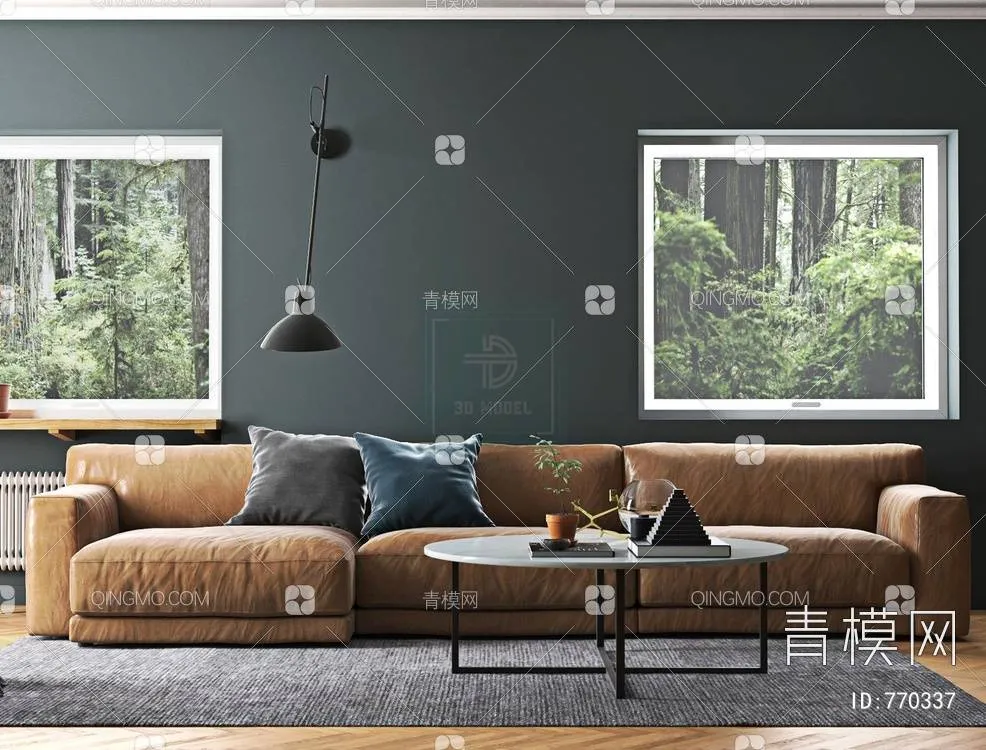 LIVING ROOM 3D SCENES – BLOCKS – 665 – PRO