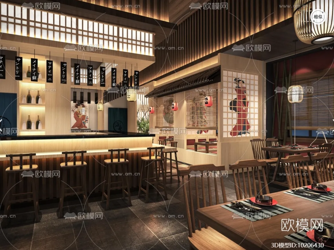 RESTAURANT – 3D SCENES – BLOCKS – 3D MODELS – 016 – PRO