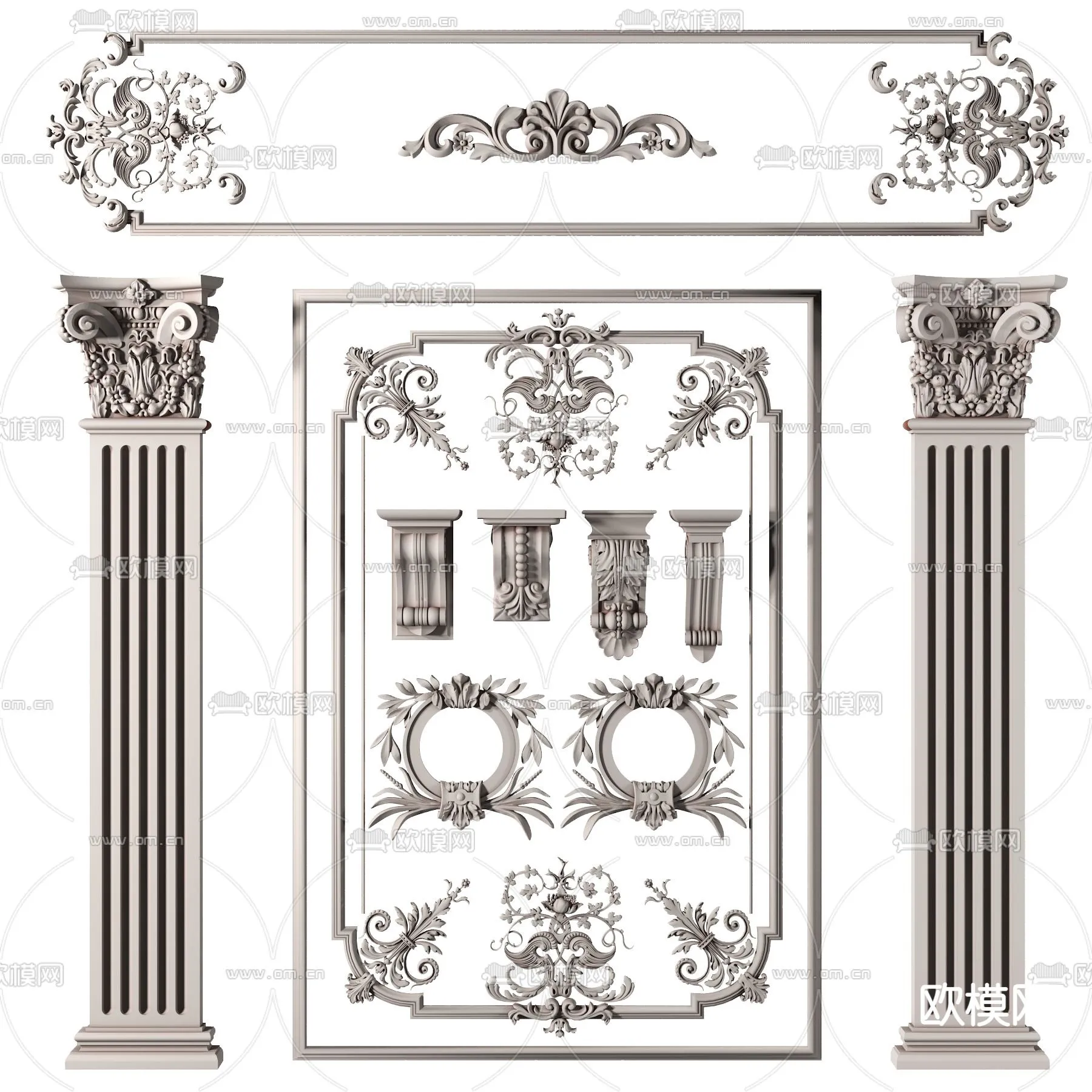 CLASSIC MOLDING – MOULDING – 3D MODELS – 005 – PRO