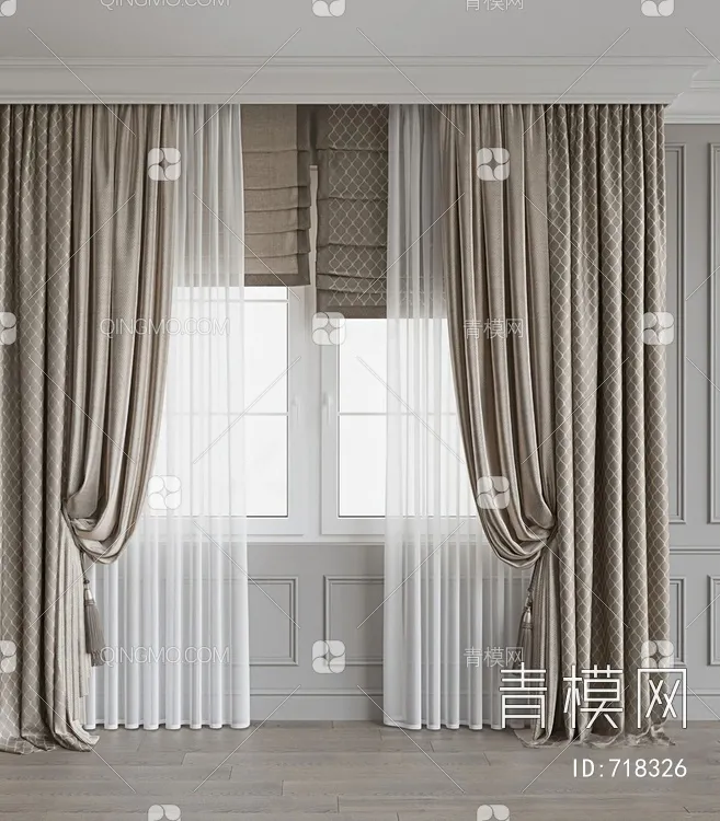 MODERN CURTAIN – 3D MODELS – 039 – PRO