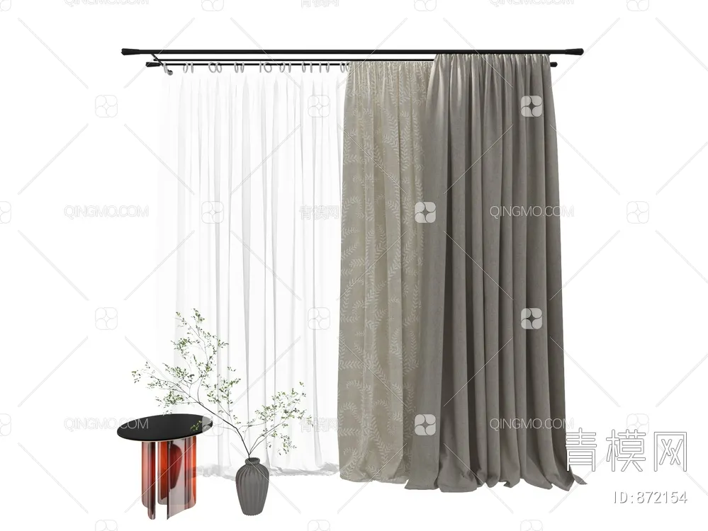 MODERN CURTAIN – 3D MODELS – 056 – PRO