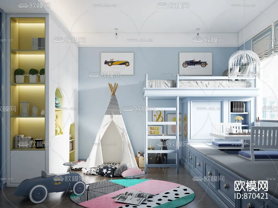 CHILDROOM – 3D SCENES – VRAY – 457