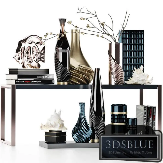 Decorative Set with Shells 3DS Max - thumbnail 3