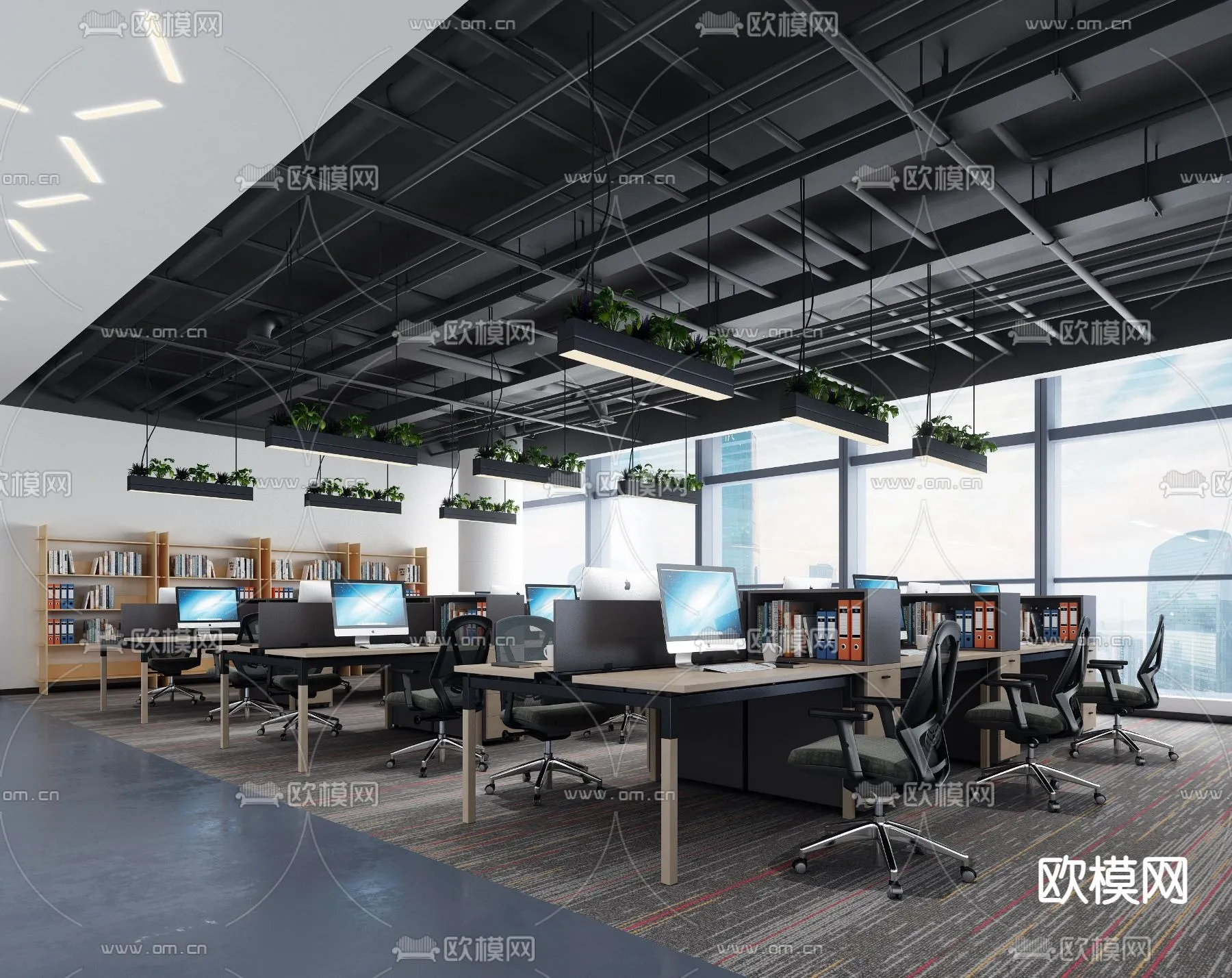 OFFICE SCENES – BLOCKS 3D MODELS – 086 – PRO