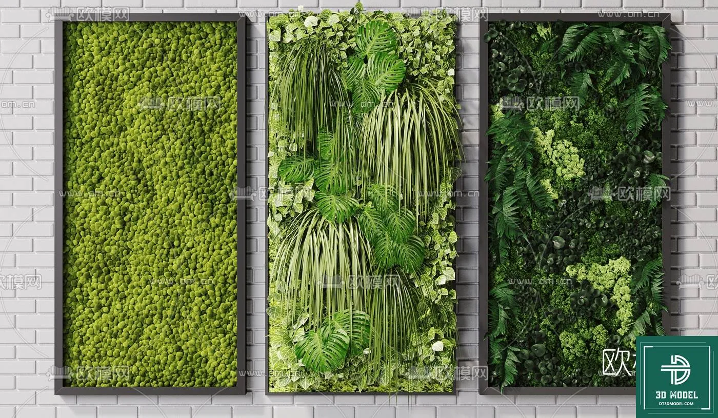 VERTICAL GARDEN – FITOWALL PLANT 3D MODEL – 004