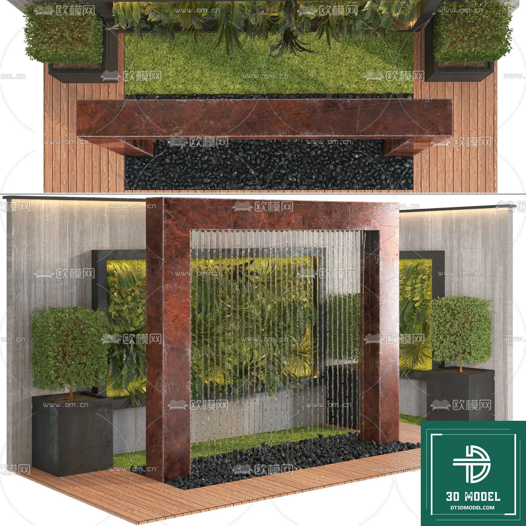 VERTICAL GARDEN – FITOWALL PLANT 3D MODEL – 087