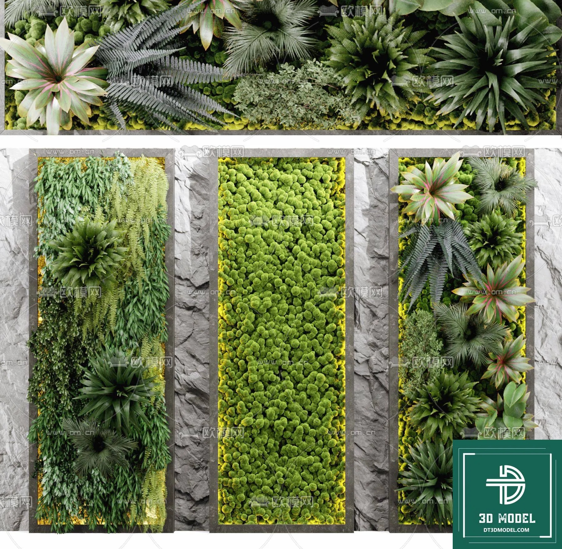 VERTICAL GARDEN – FITOWALL PLANT 3D MODEL – 131
