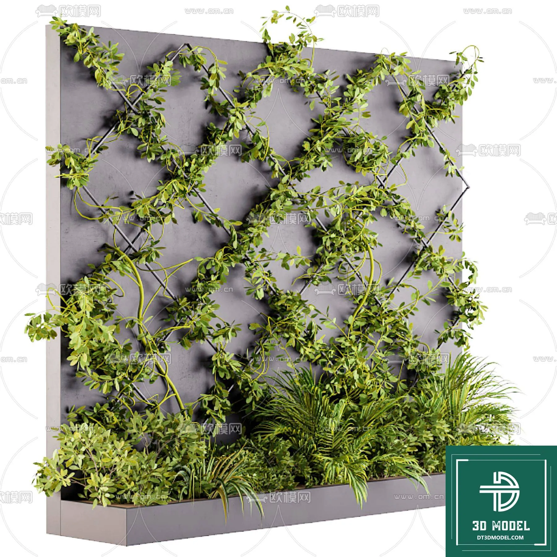 VERTICAL GARDEN – FITOWALL PLANT 3D MODEL – 142