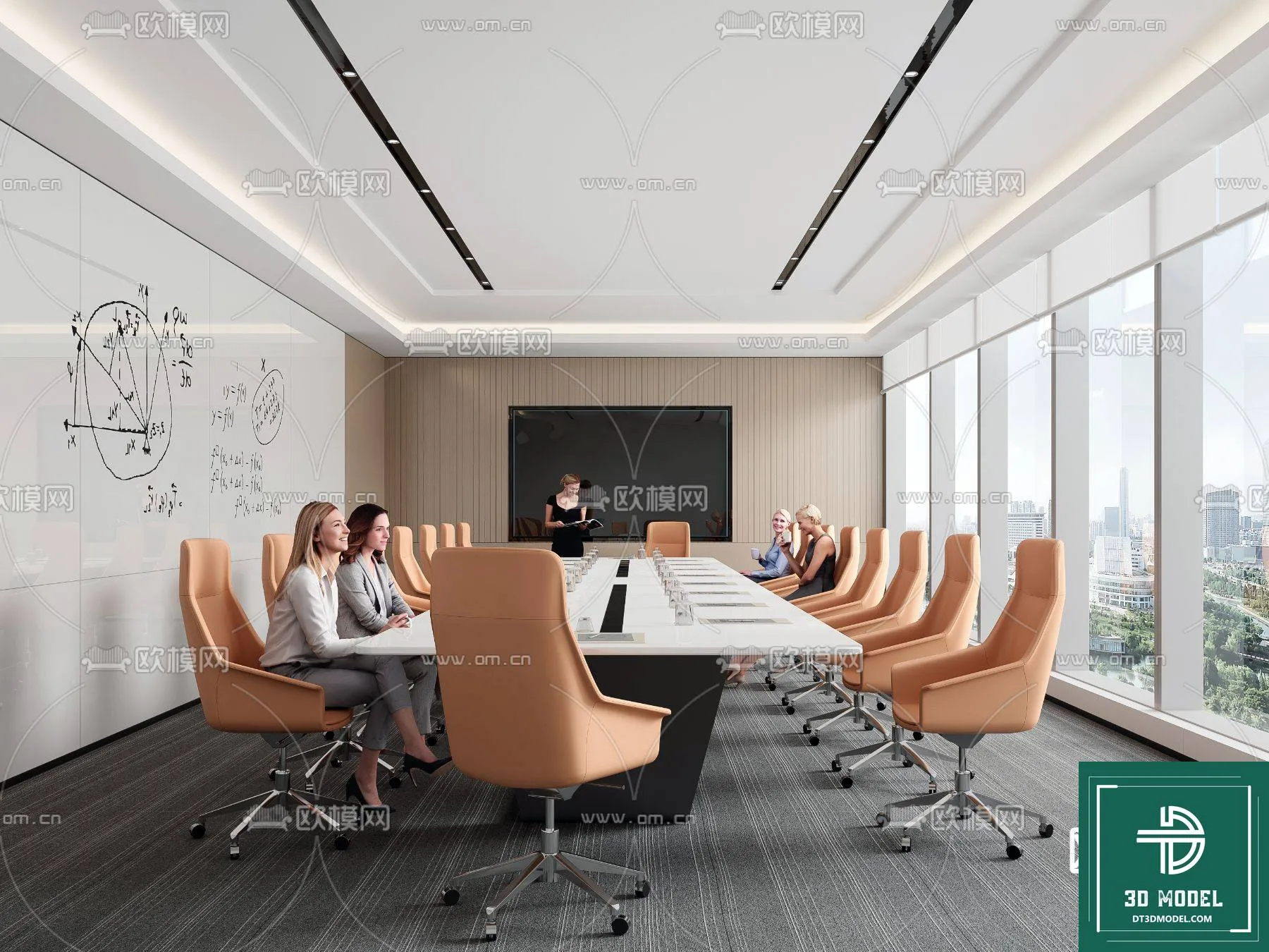 MEETING ROOM – OFFICE – 3D SCENES – 046