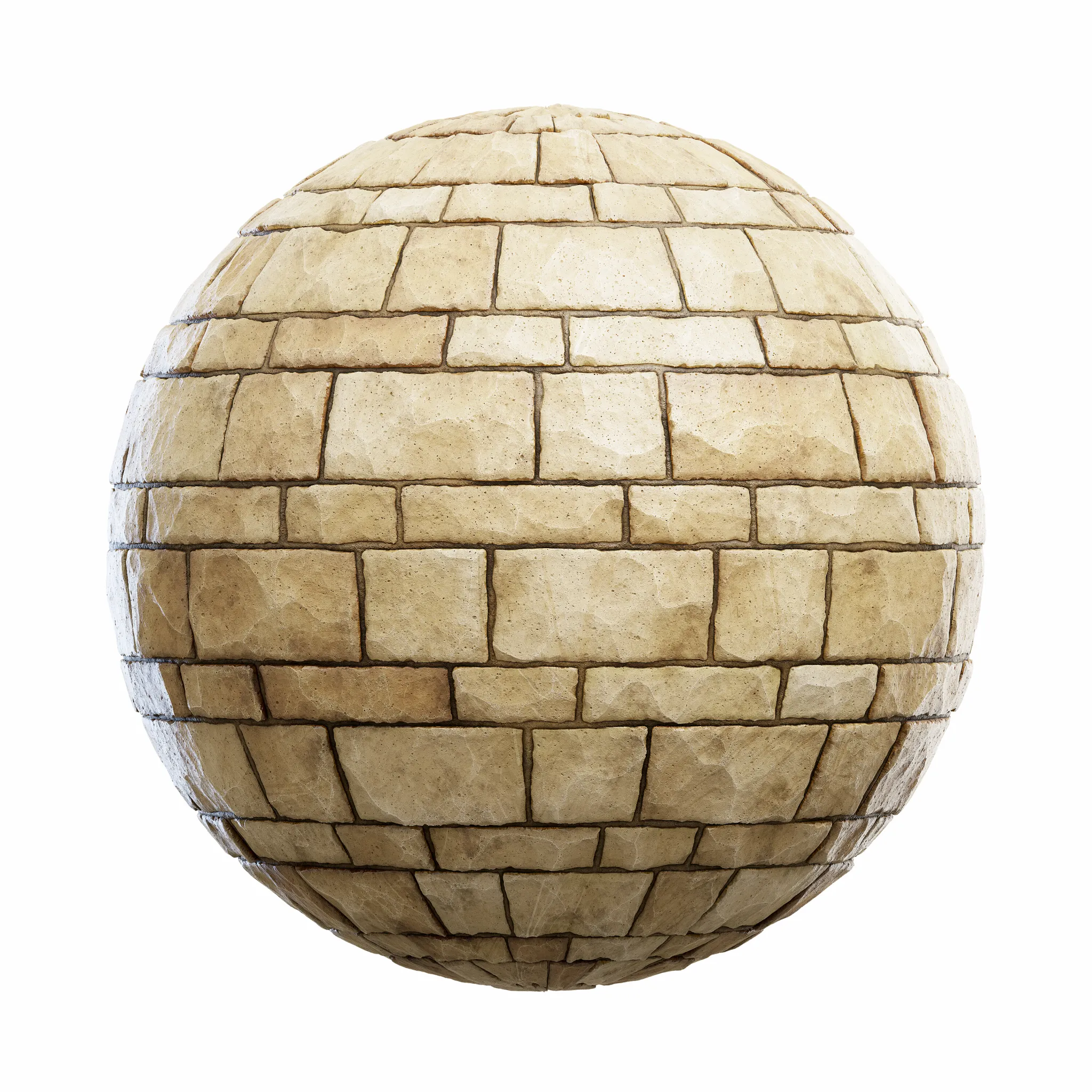 Blocks Exterior Brick Walls PBR Textures – 4K – 8K – beige_stone_slab_wall_45_14