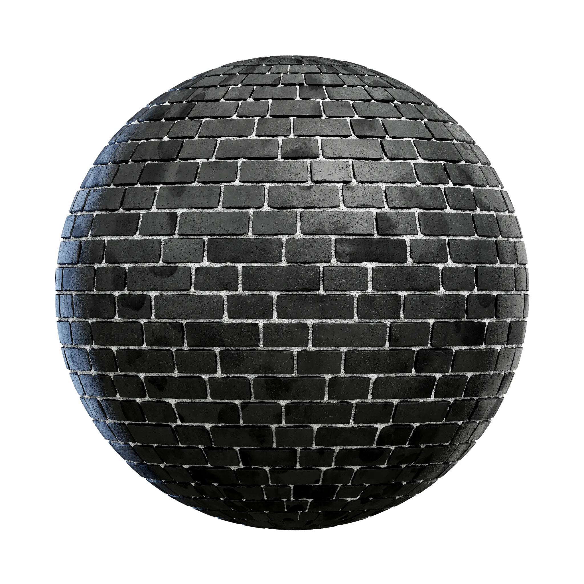 Blocks Exterior Brick Walls PBR Textures – 4K – 8K – black_brick_wall_45_43