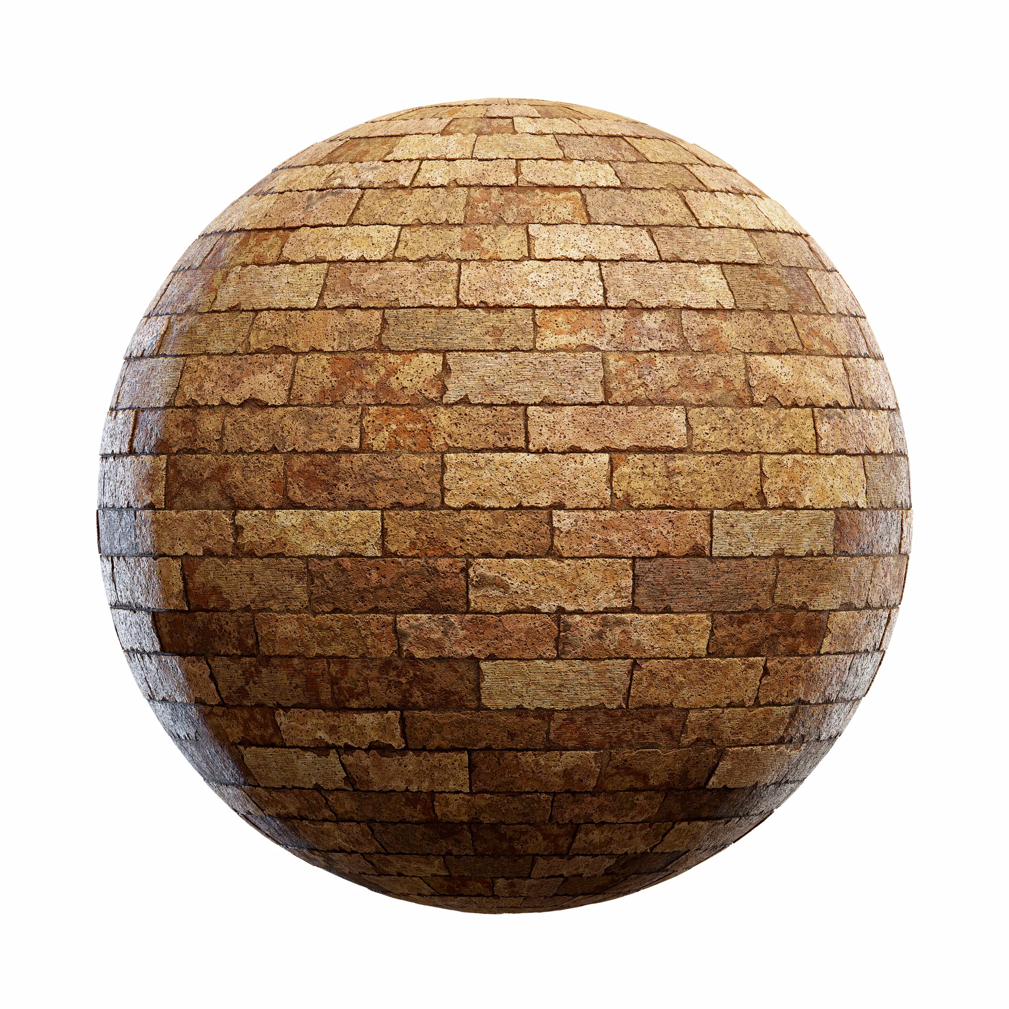 Blocks Exterior Brick Walls PBR Textures – 4K – 8K – brown_stone_brick_wall_45_21
