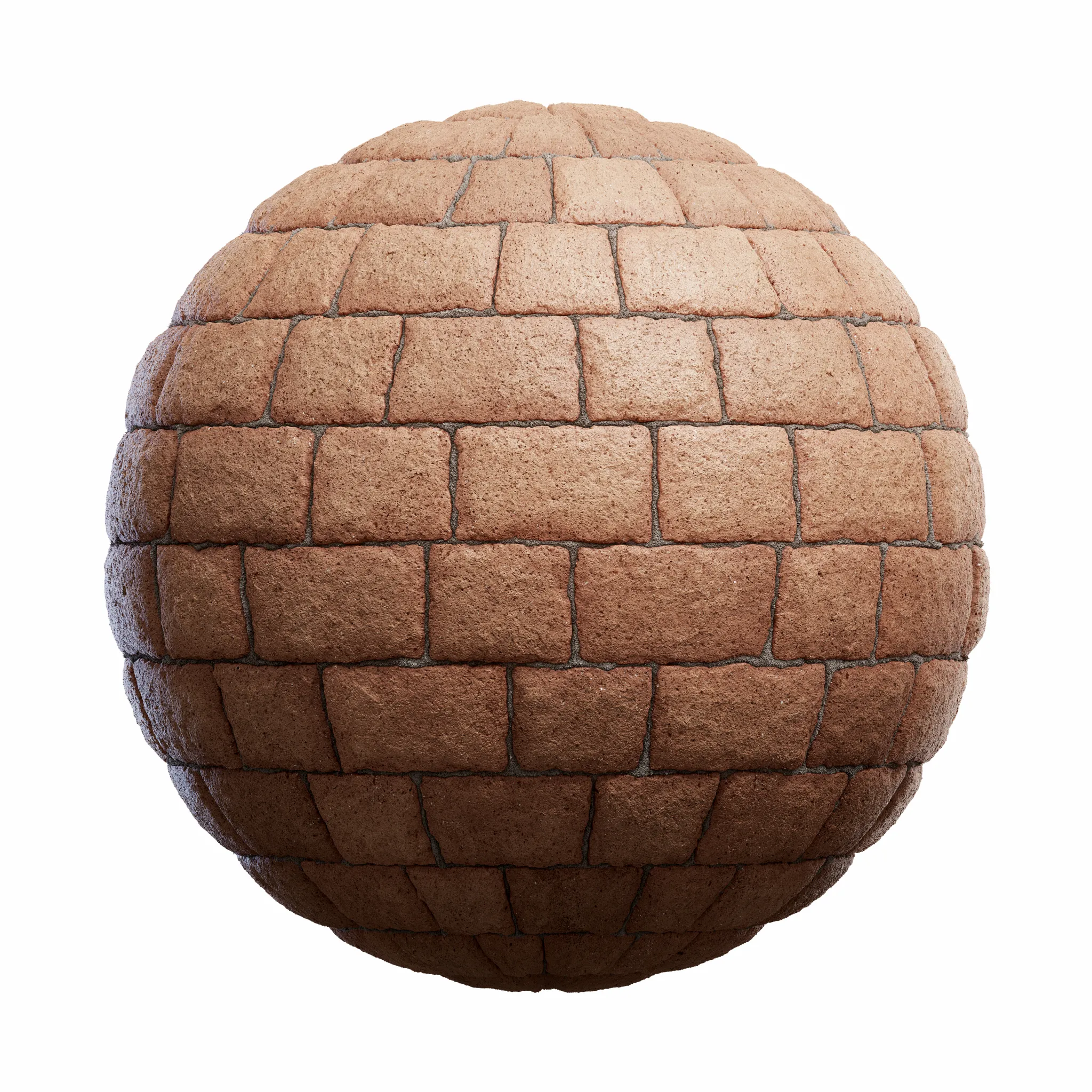 Blocks Exterior Brick Walls PBR Textures – 4K – 8K – brown_stone_slab_wall_45_97