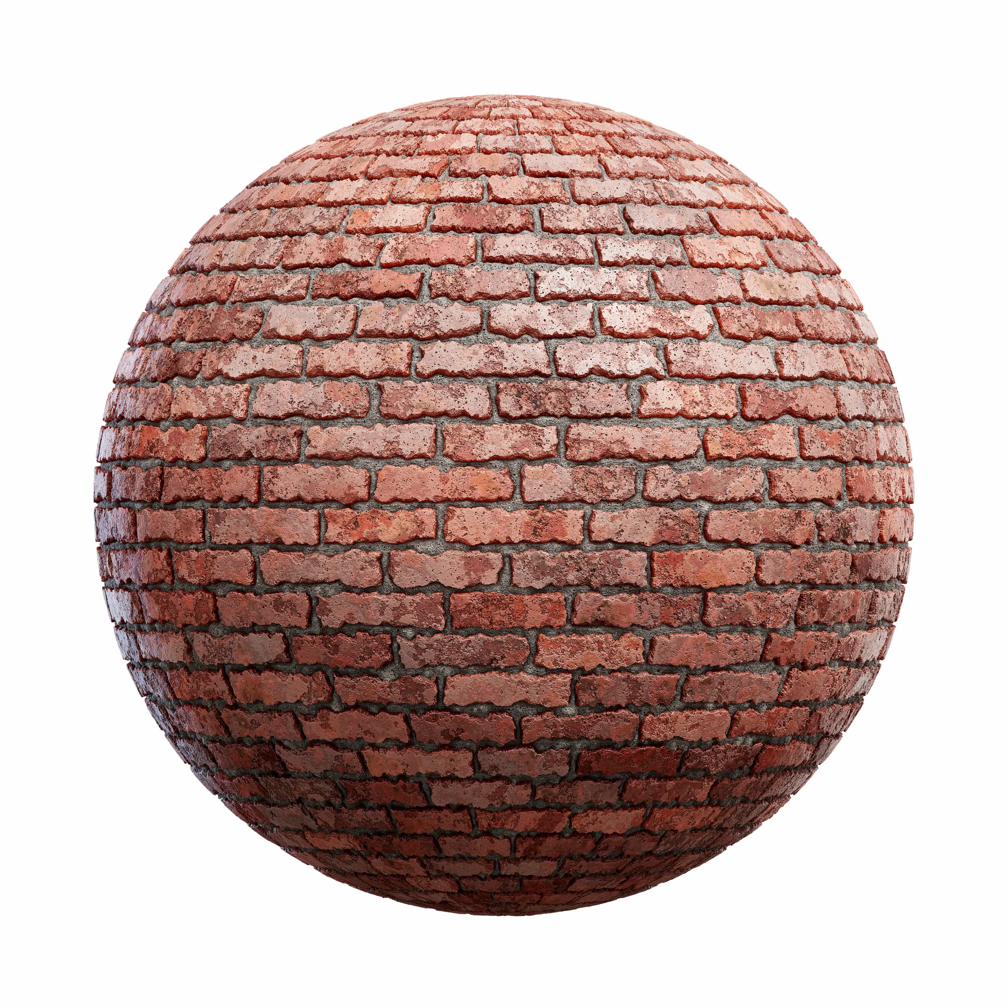 Blocks Exterior Brick Walls PBR Textures – 4K – 8K – damaged_red_brick_wall_45_64