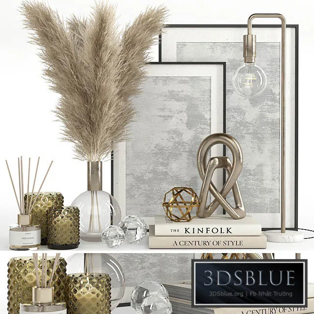 Decorative set 10 – Pampas 3DS Max - thumbnail 3