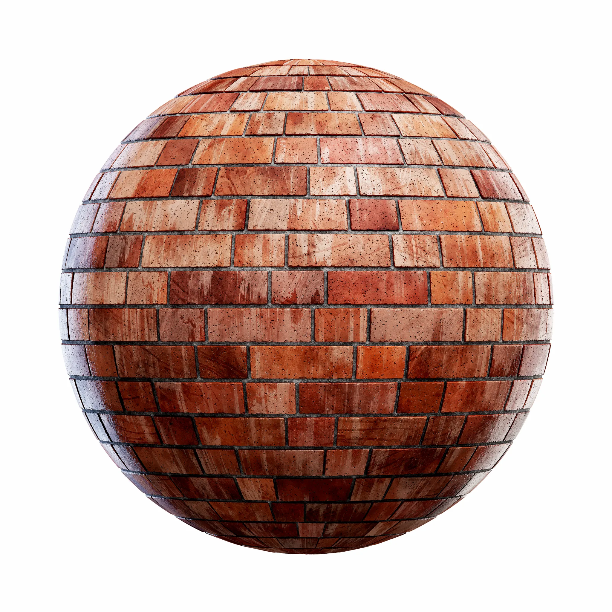 Blocks Exterior Brick Walls PBR Textures – 4K – 8K – dirty_red_brick_wall_45_63