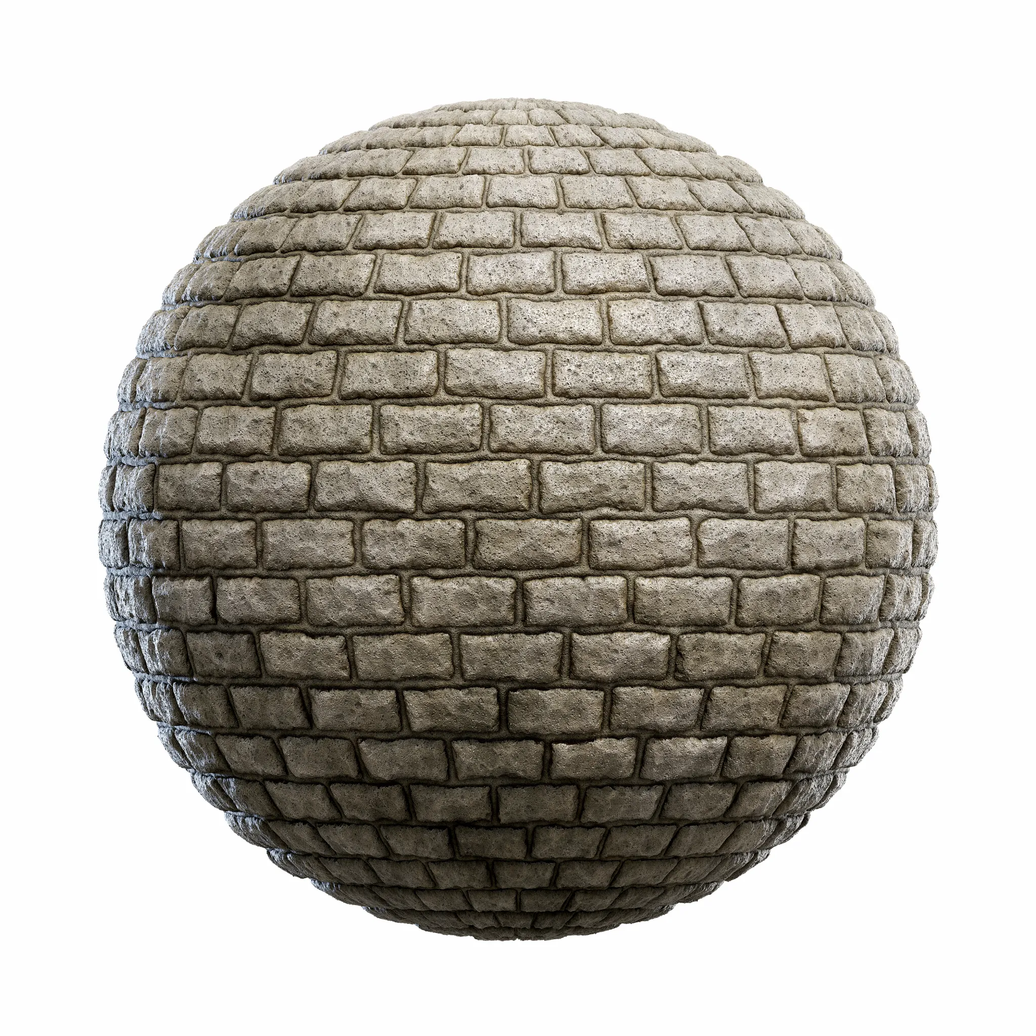 Blocks Exterior Brick Walls PBR Textures – 4K – 8K – grey_stone_brick_wall_45_20