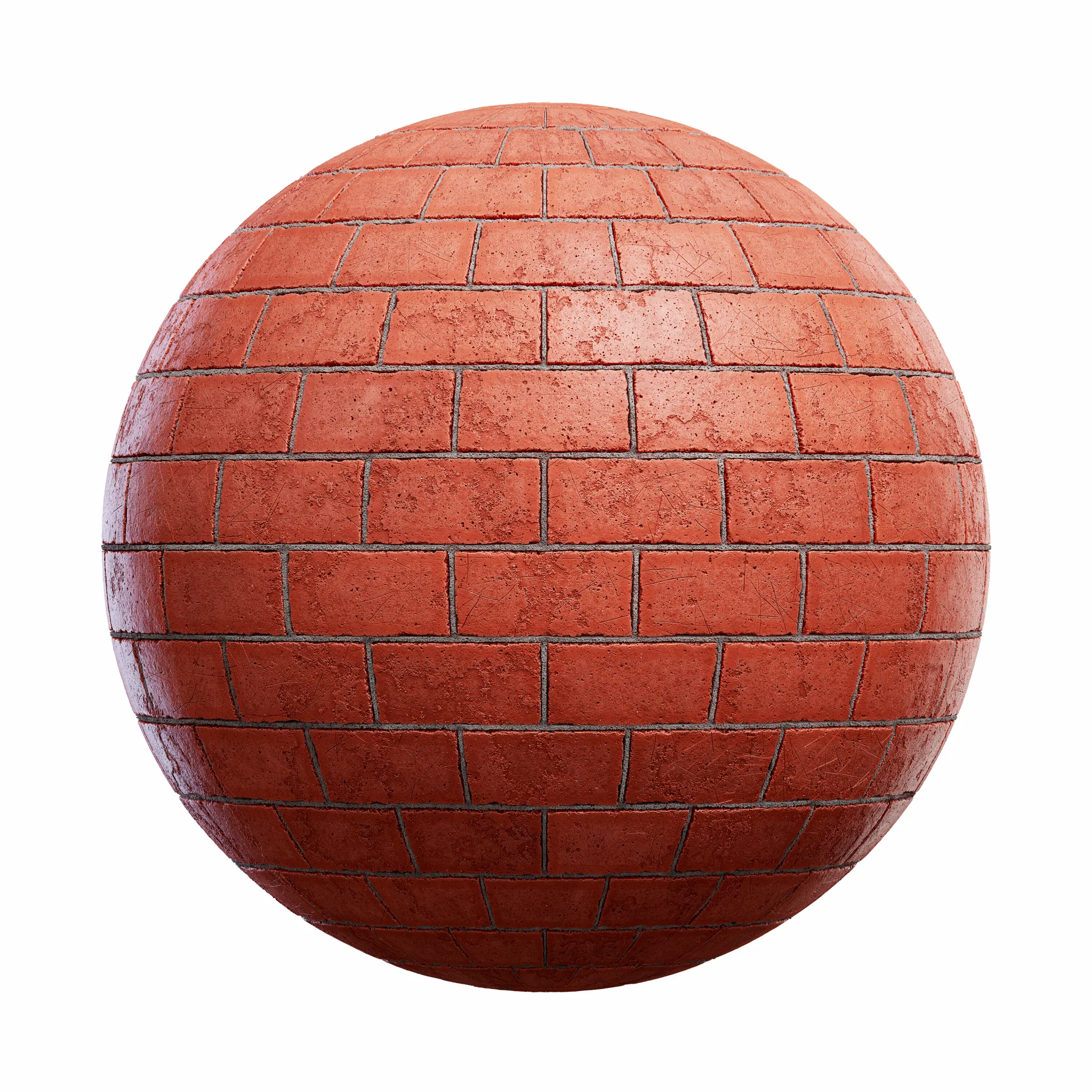Blocks Exterior Brick Walls PBR Textures – 4K – 8K – scratched_red_brick_wall_45_83