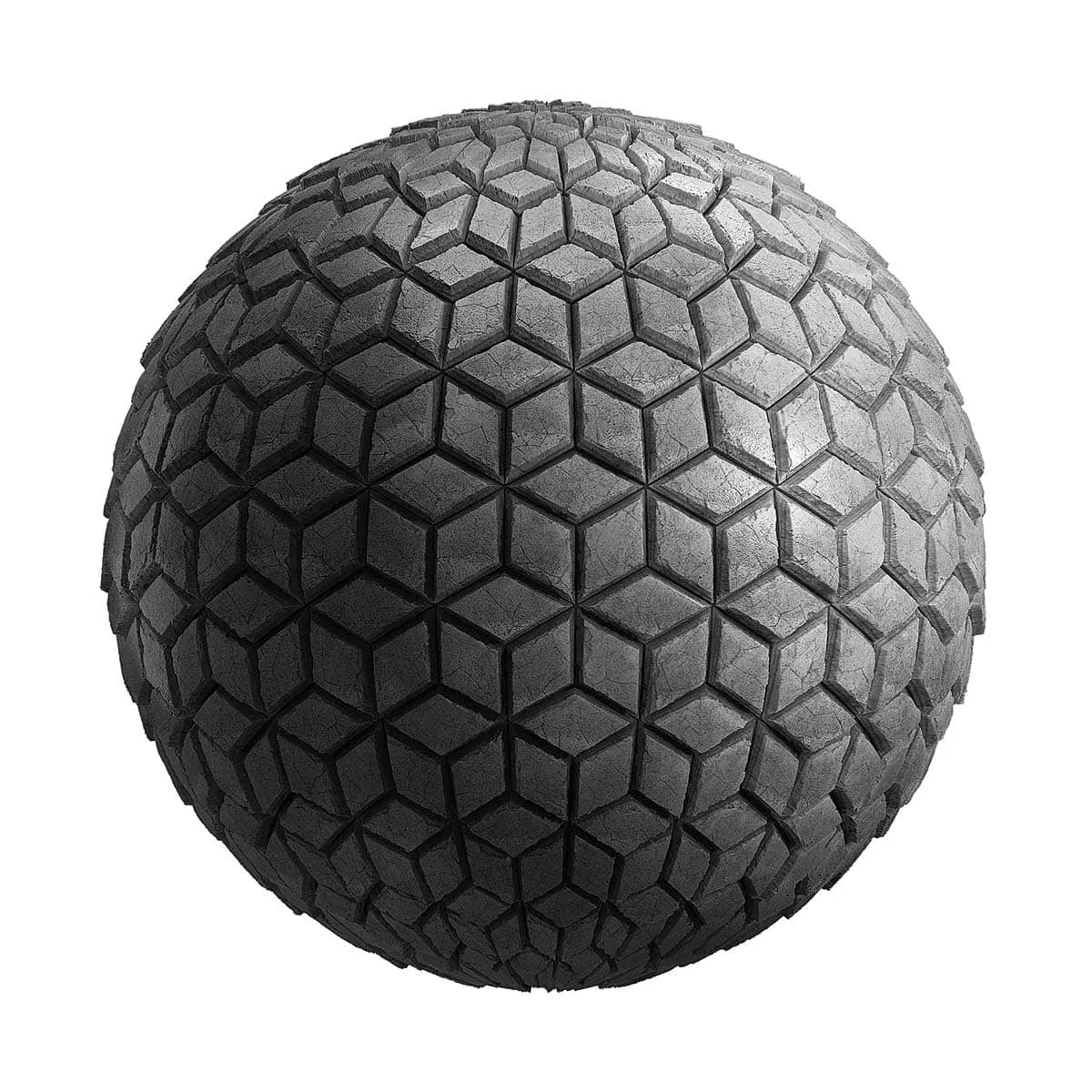 PBR Textures Volume 21 – Walls – 4K – 8K – cube_shaped_concrete_tiles_21_47
