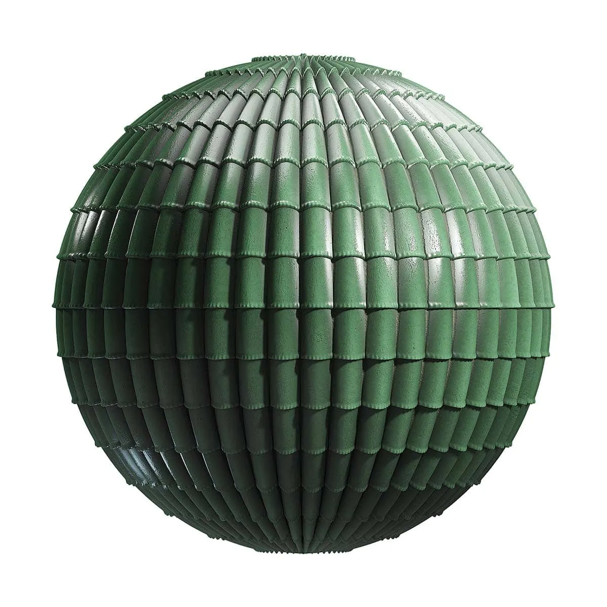 PBR Textures Volume 22 – Roofs – 4K – 8K – green_ceramic_roof_22_87
