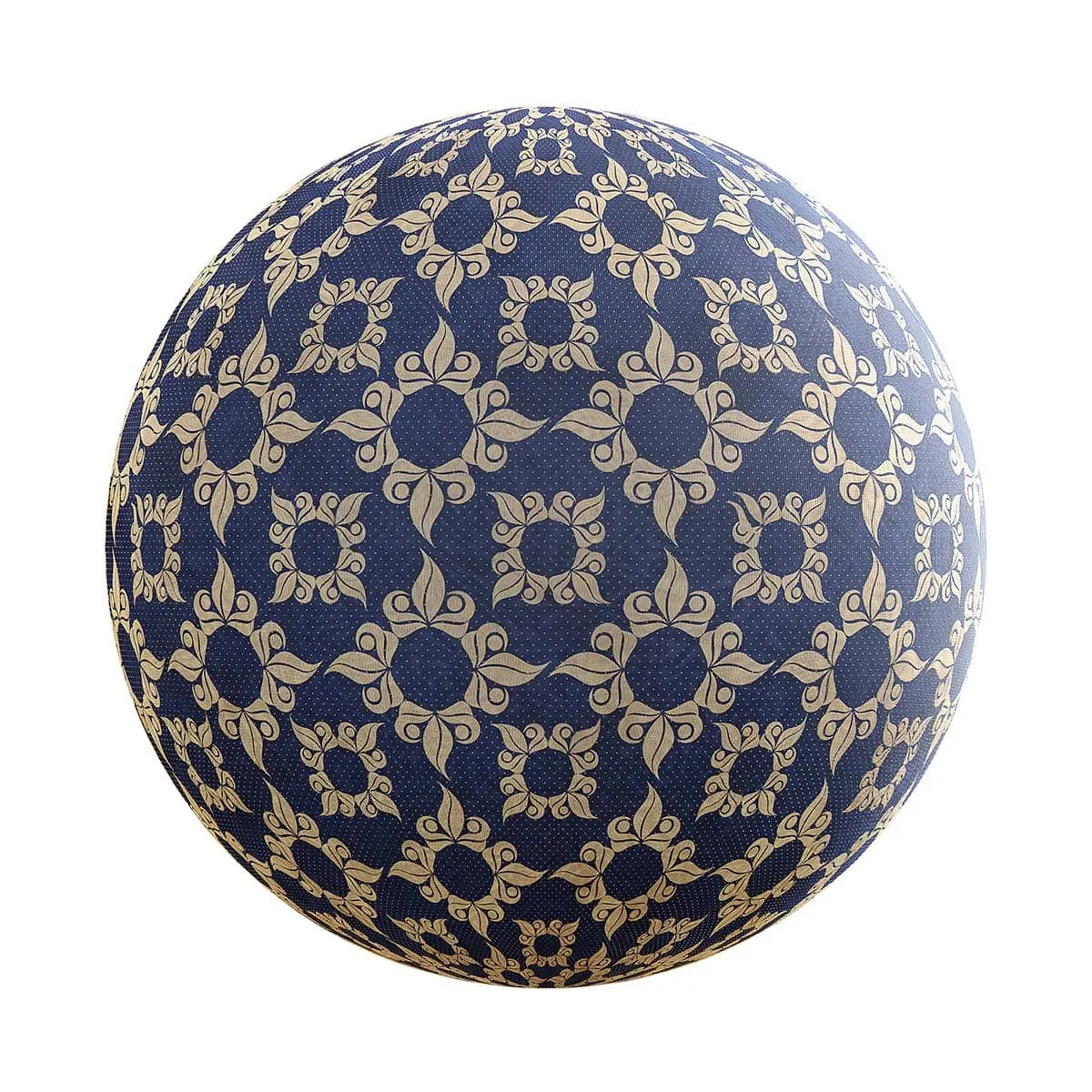 PBR Textures Volume 27 – Fabrics – 4K – 8K – patterned_blue_fabric_26_21