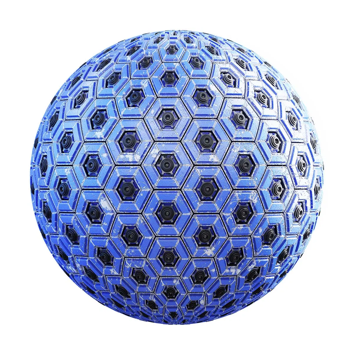 PBR Textures Volume 32 – Sci-Fi – 4K – 8K – blue_hexagonal_space_station_wall_28_04