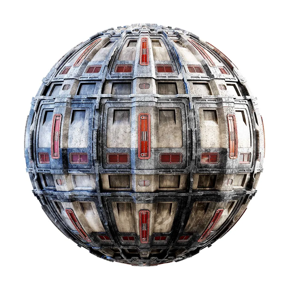 PBR Textures Volume 32 – Sci-Fi – 4K – 8K – old_white_and_red_space_ship_wall_28_56