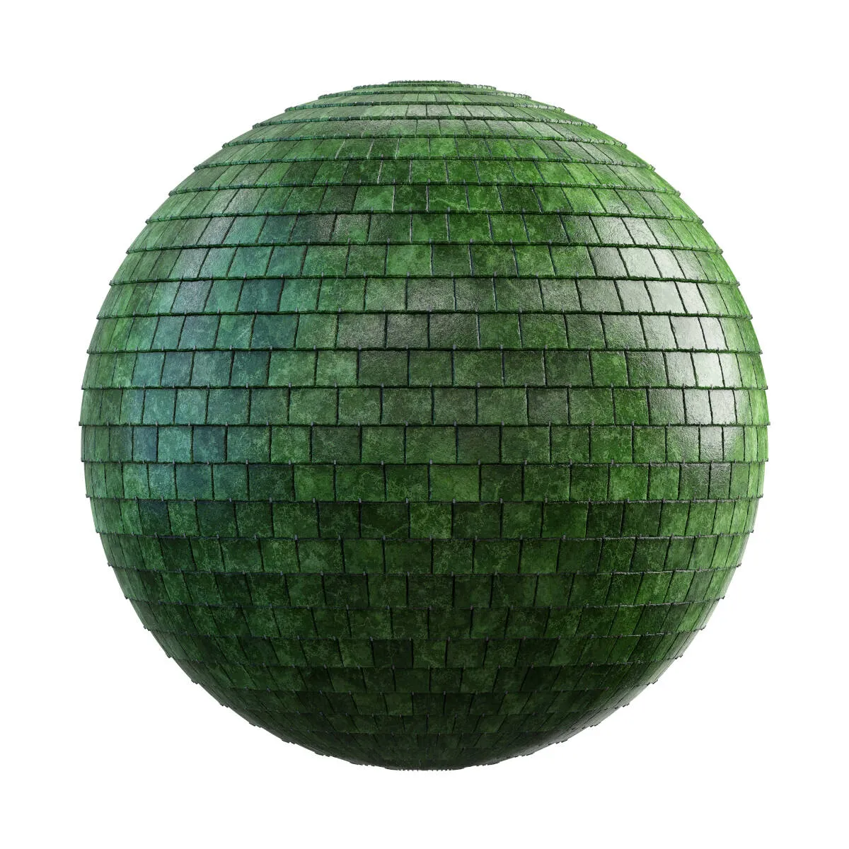 PBR Textures Volume 35 – Roofs – 4K – green_stone_tile_roof_35_61