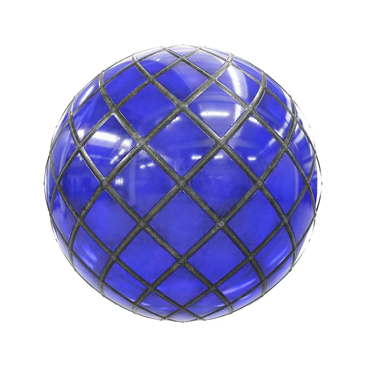 PBR Textures Volume 42 – Glass & Crystals – 4K – 8K – blue_stained_glass_43_24