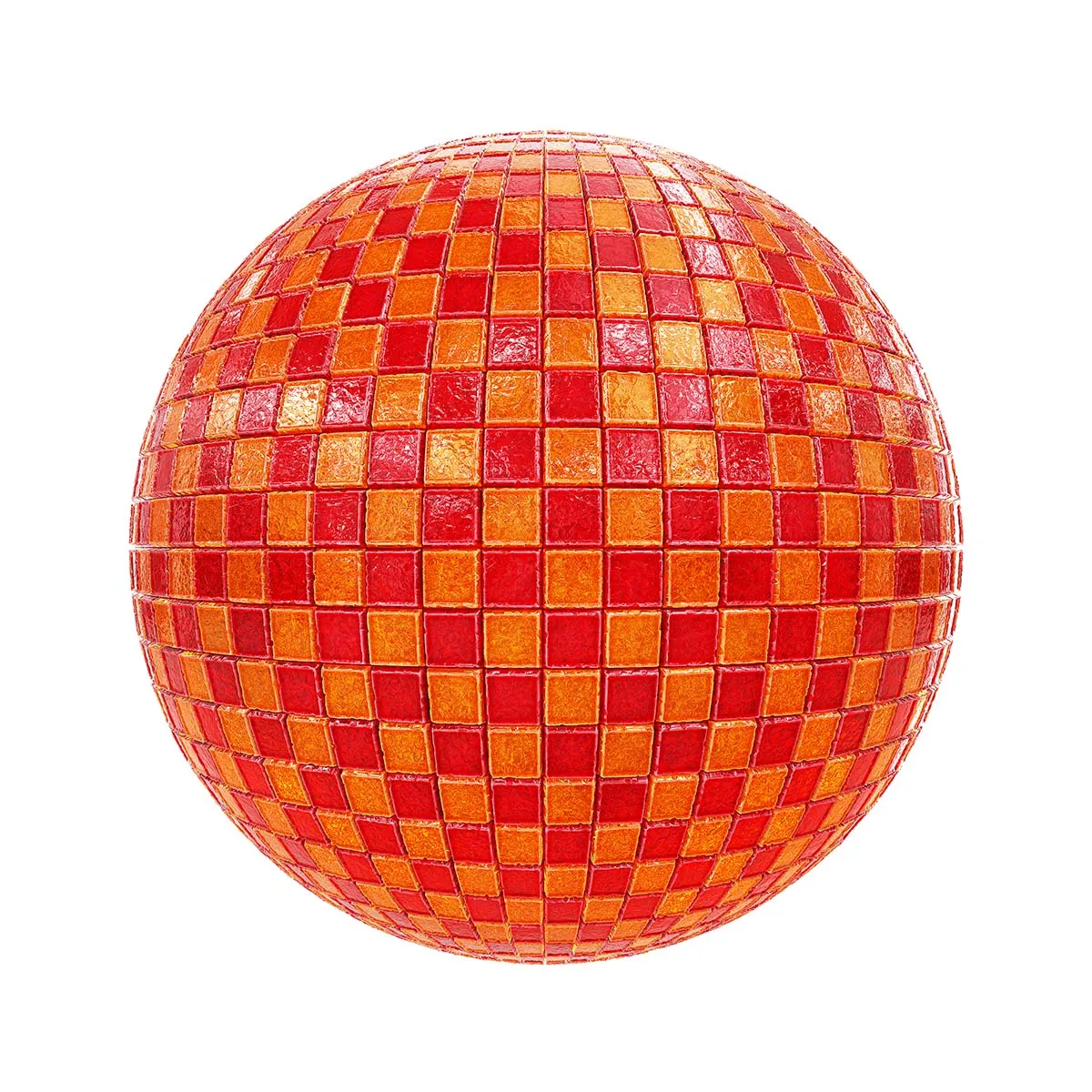 PBR Textures Volume 42 – Glass & Crystals – 4K – 8K – checkered_stained_orange_glass_43_44