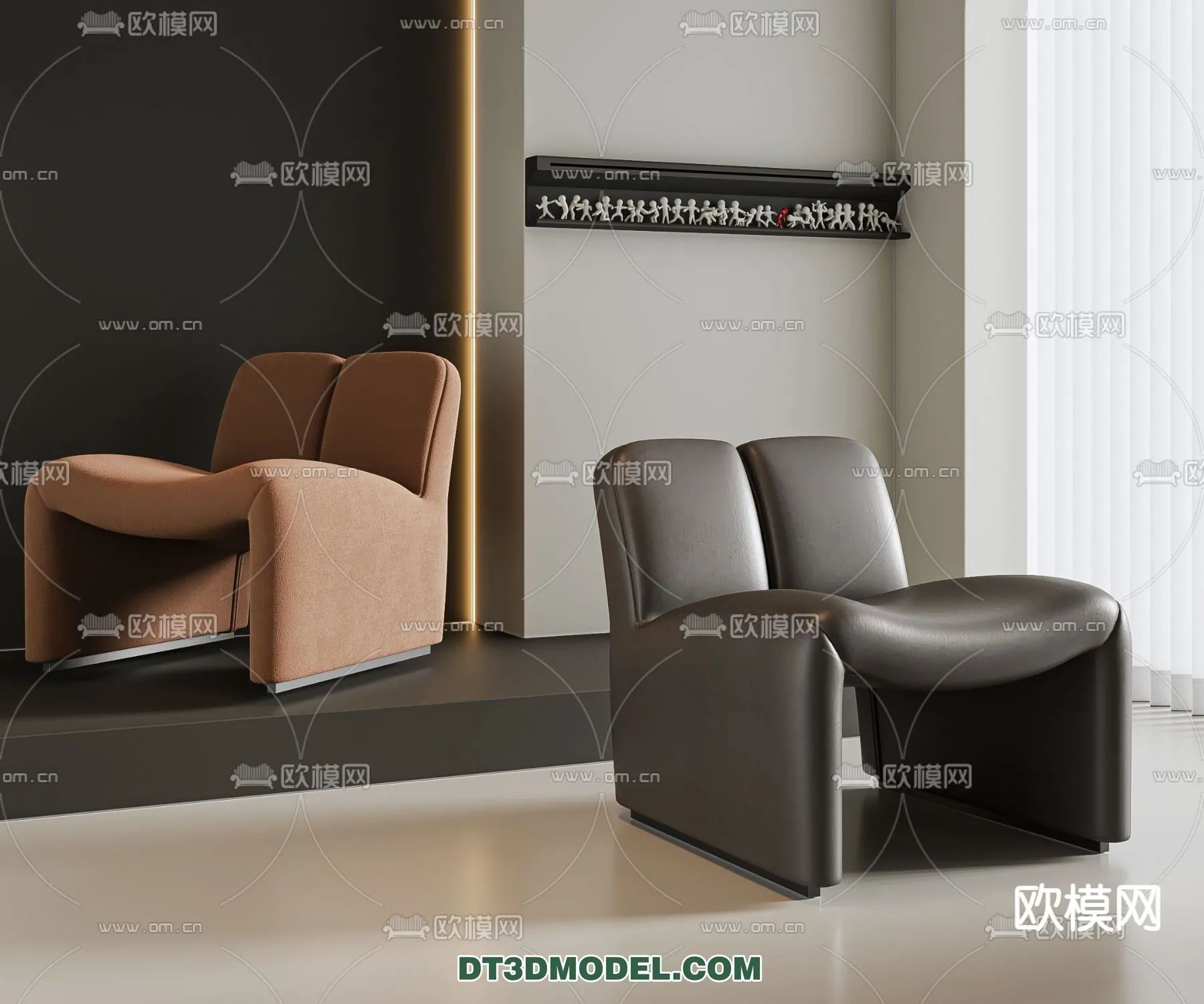 ARMCHAIR 3D MODELS – MODERN STYLE – 0069