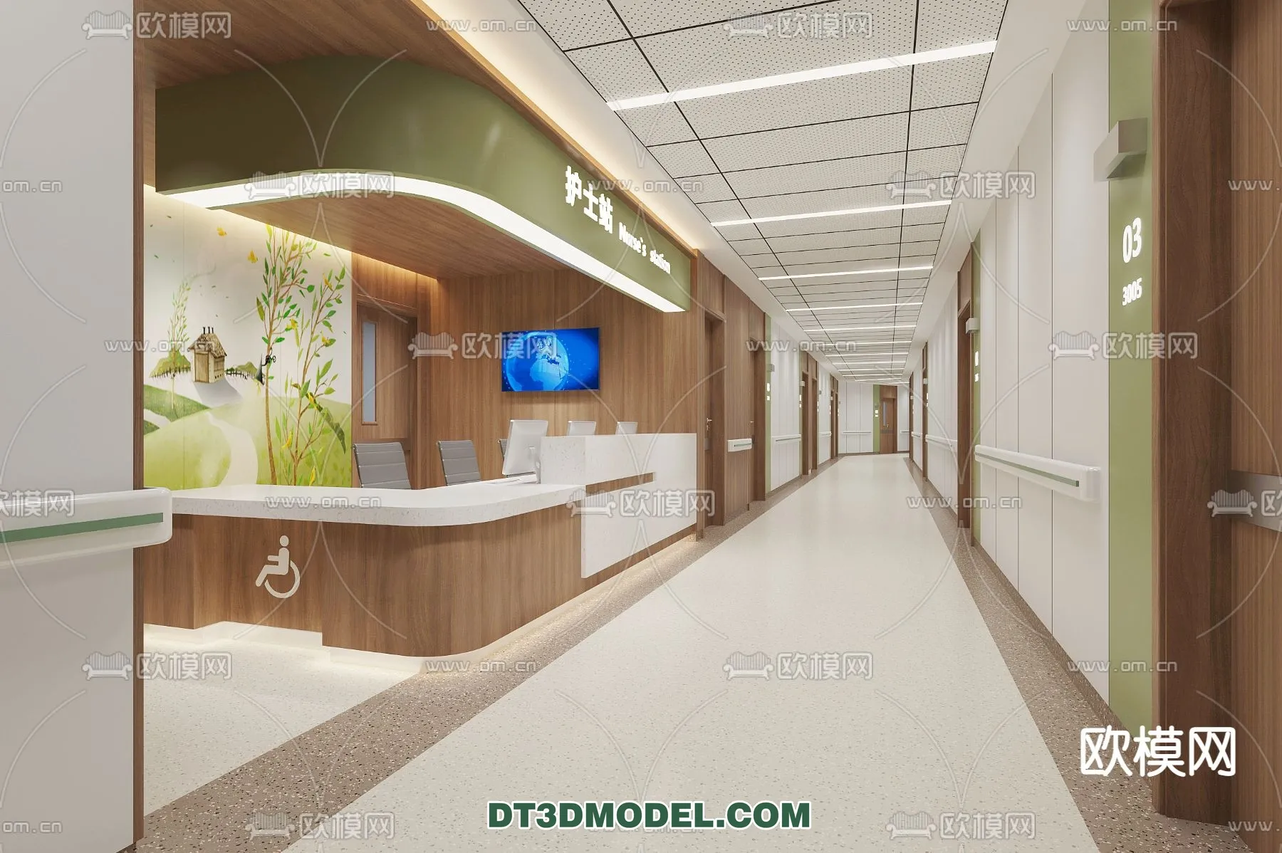 HOSPITAL 3D SCENES – MODERN – 0068