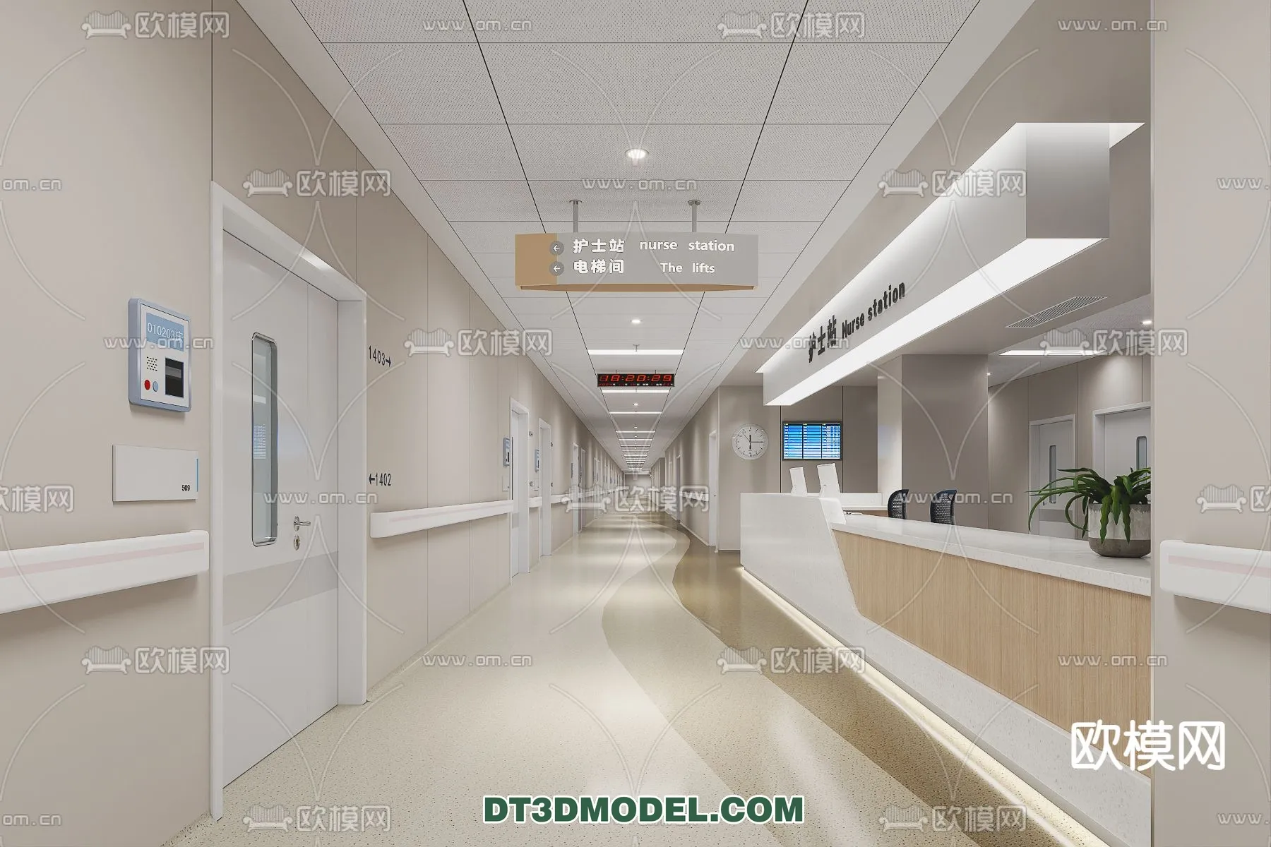 HOSPITAL 3D SCENES – MODERN – 0157