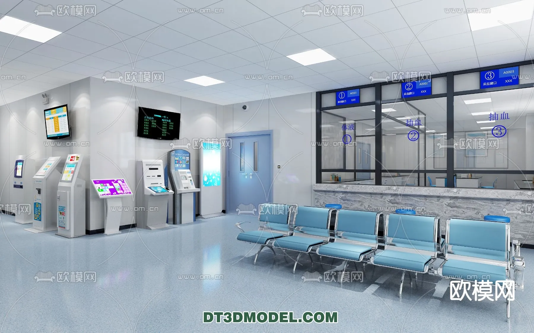 HOSPITAL 3D SCENES – MODERN – 0178