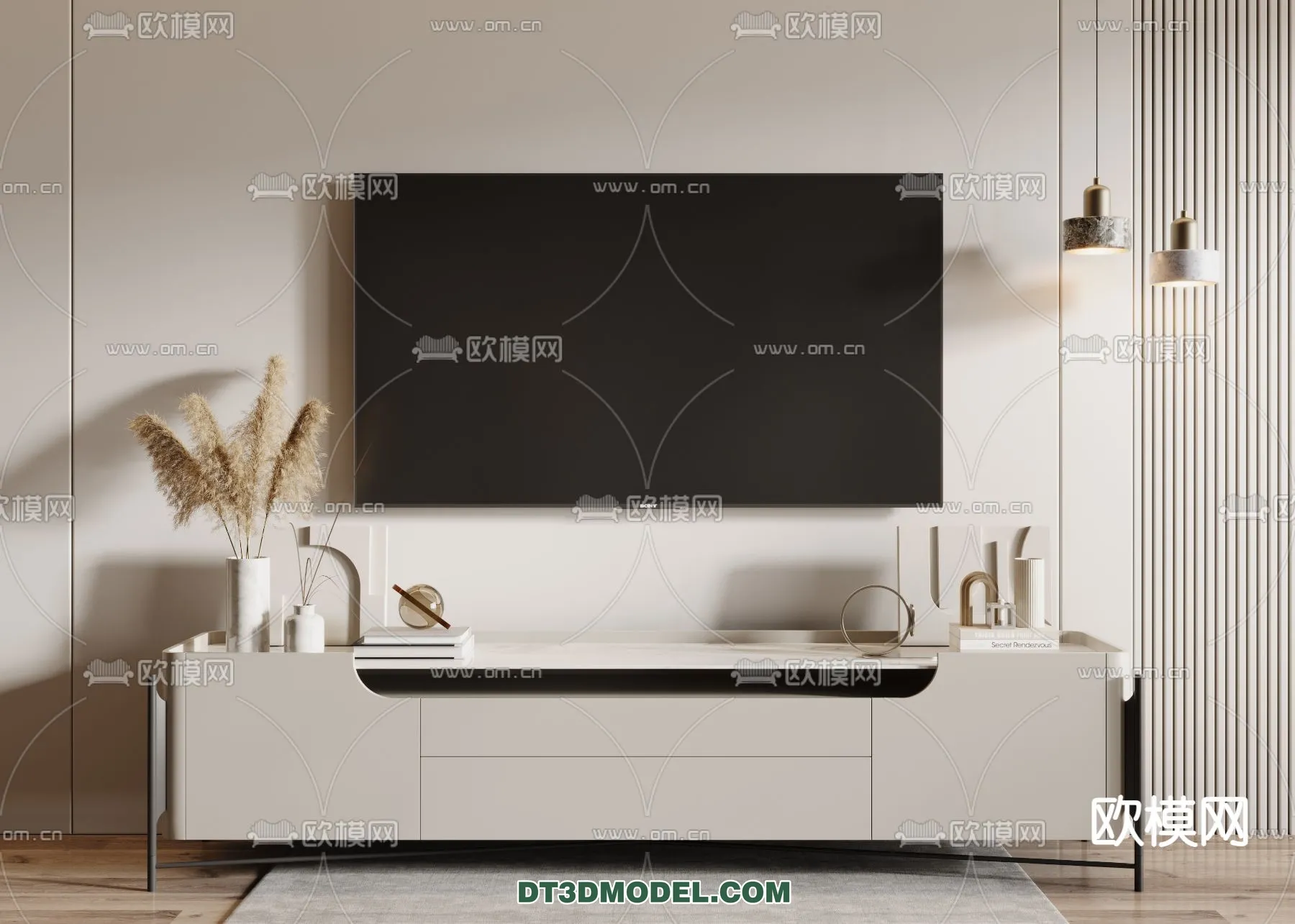 TV SHELF – 3DMODEL – MODERN – 025
