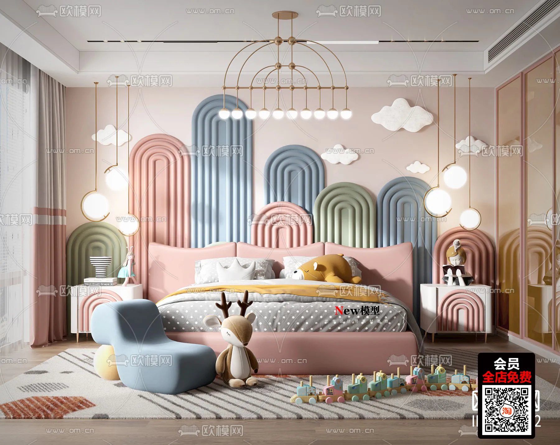 CHILDROOM – 3D SCENES – VRAY – 528