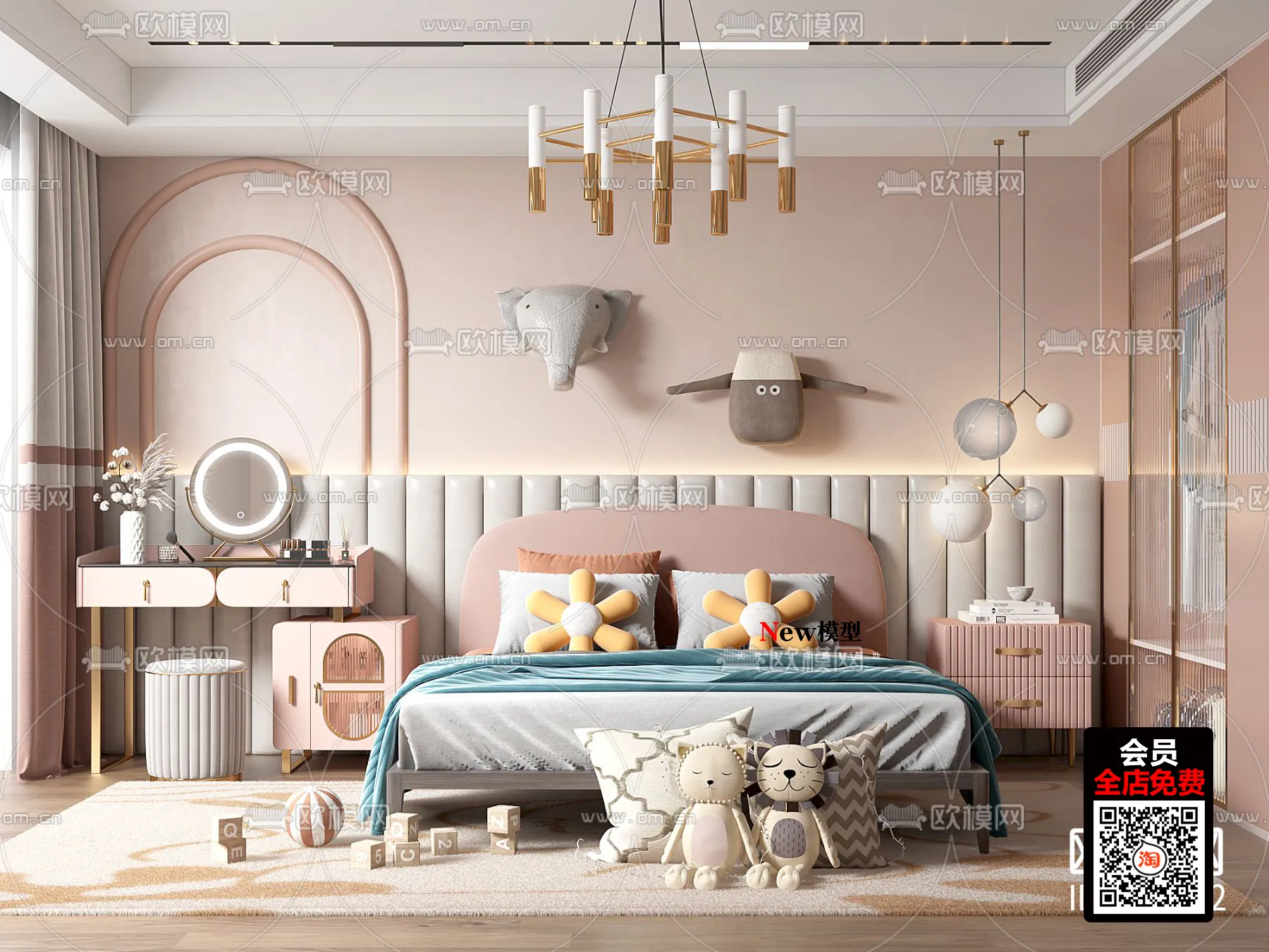 CHILDROOM – 3D SCENES – VRAY – 533