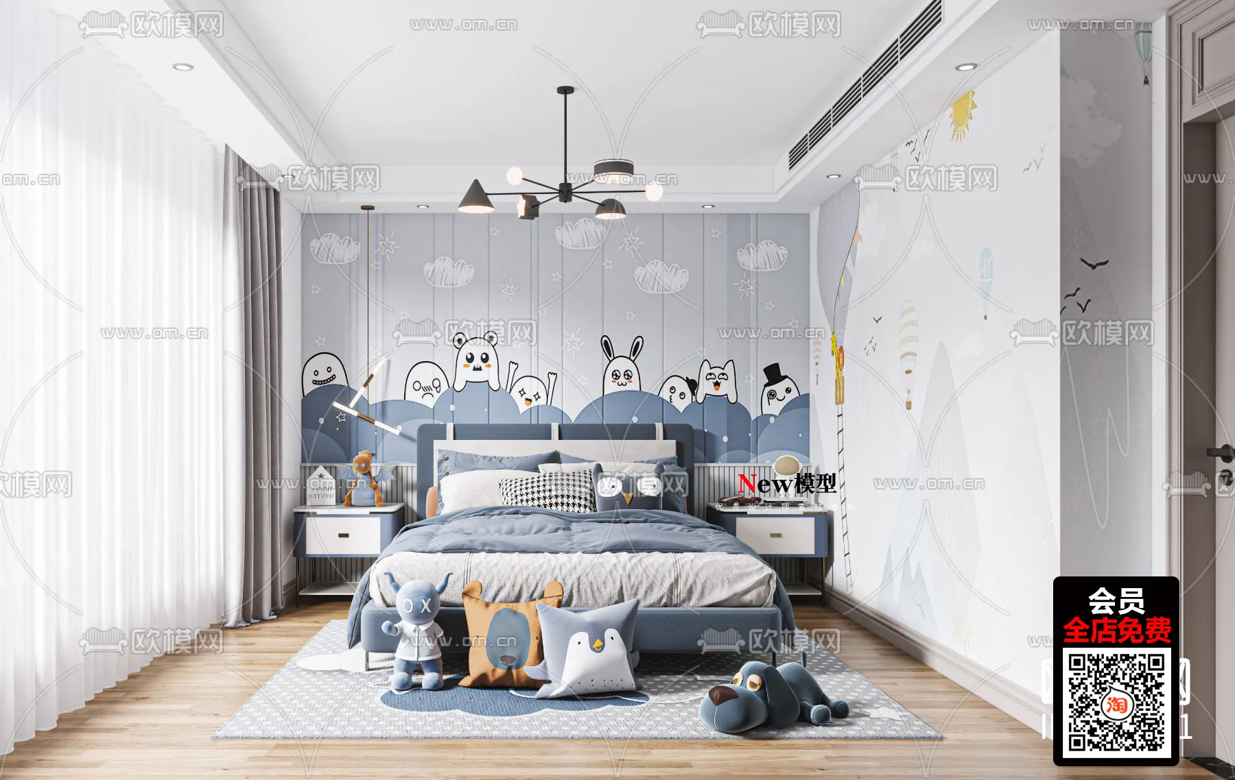 CHILDROOM – 3D SCENES – VRAY – 539