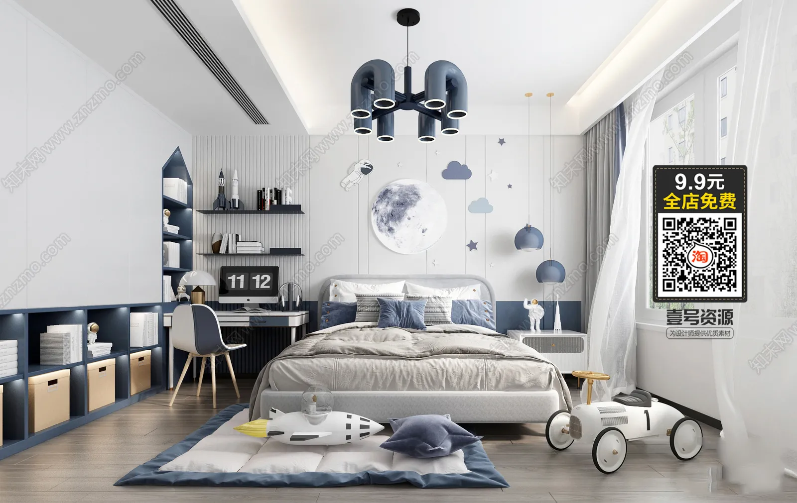 CHILDROOM – 3D SCENES – VRAY – 547