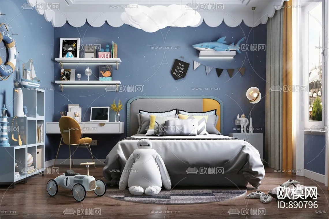 CHILDROOM – 3D SCENES – VRAY – 553