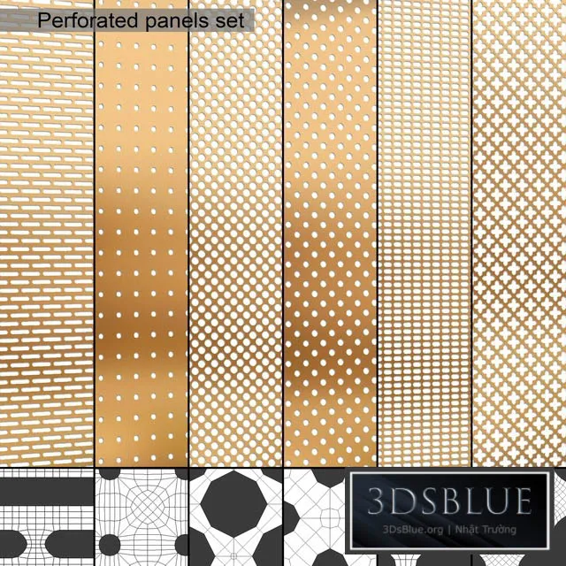 Perforated panels 3DS Max - thumbnail 3